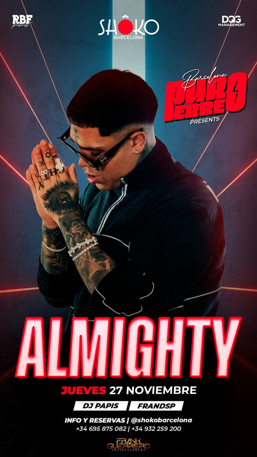 ALMIGHTY - PURO PERREO  Thursday, 27.11.2025