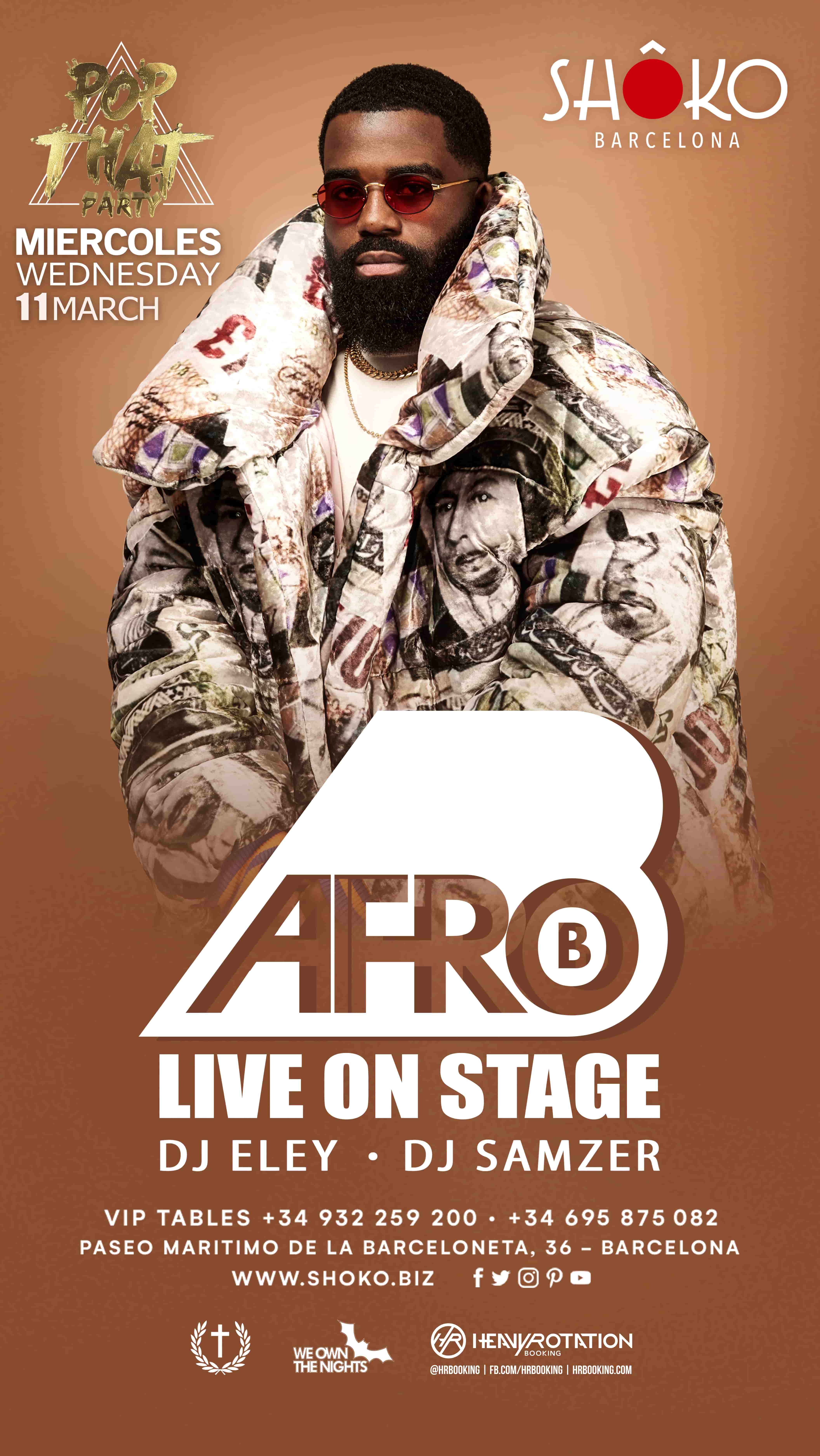 AFRO B Showcase | Pop That Party