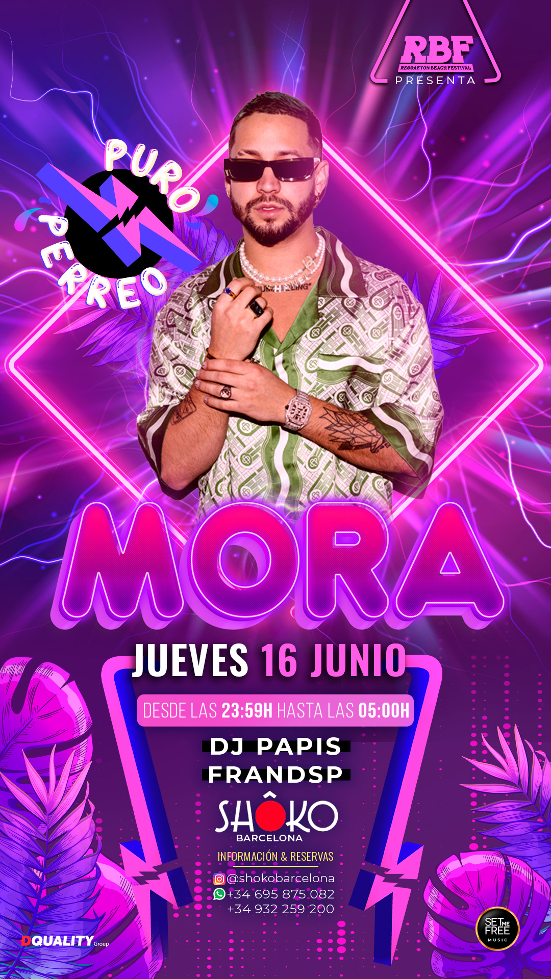 MORA en concierto - PURO PERREO - Shôko Barcelona - Restaurant & Club