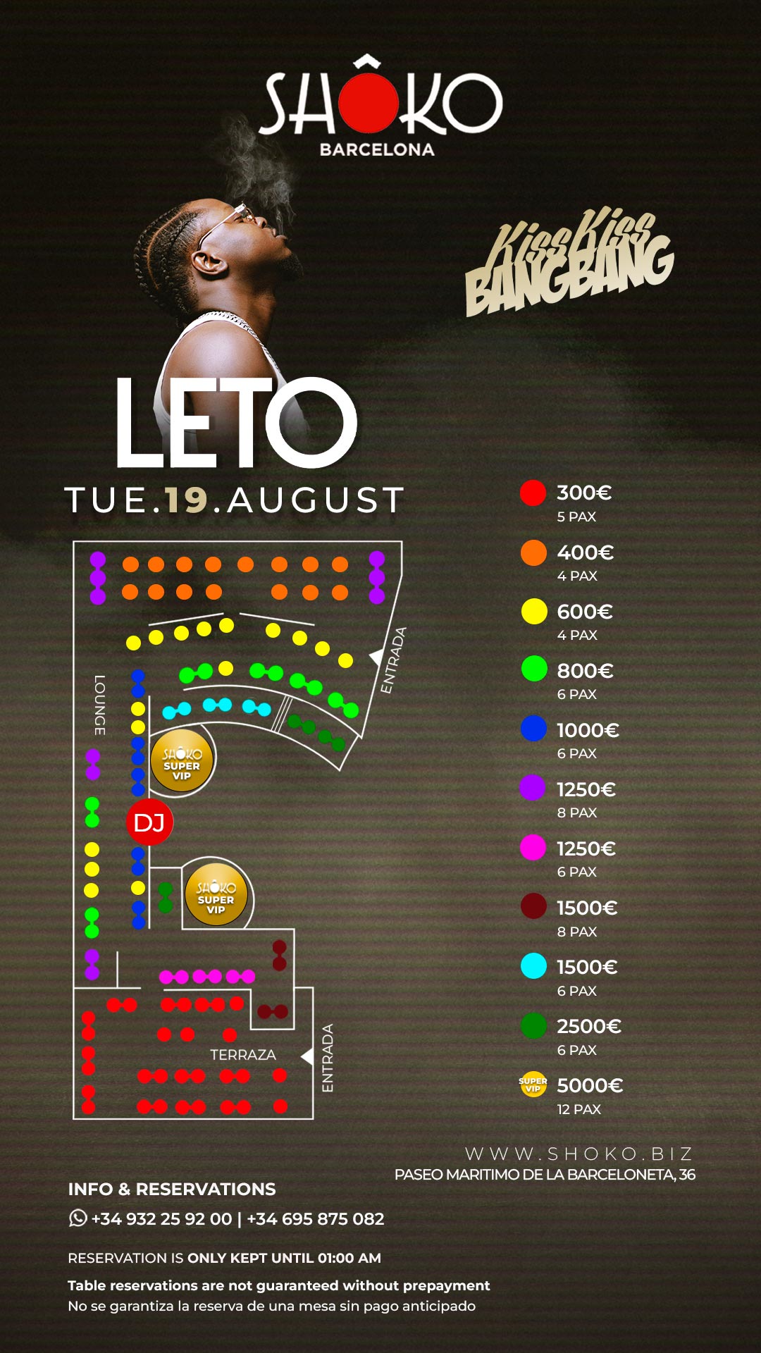 KISS KISS BANG BANG – LETO