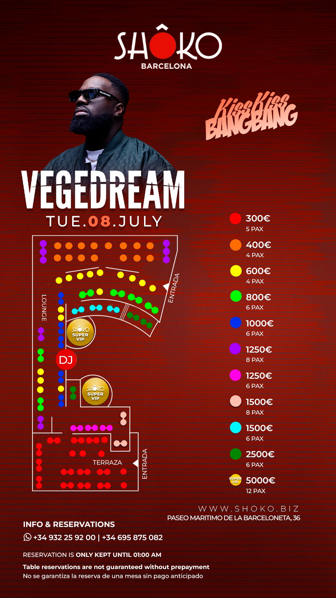 KISS KISS BANG BANG – VEGEDREAM