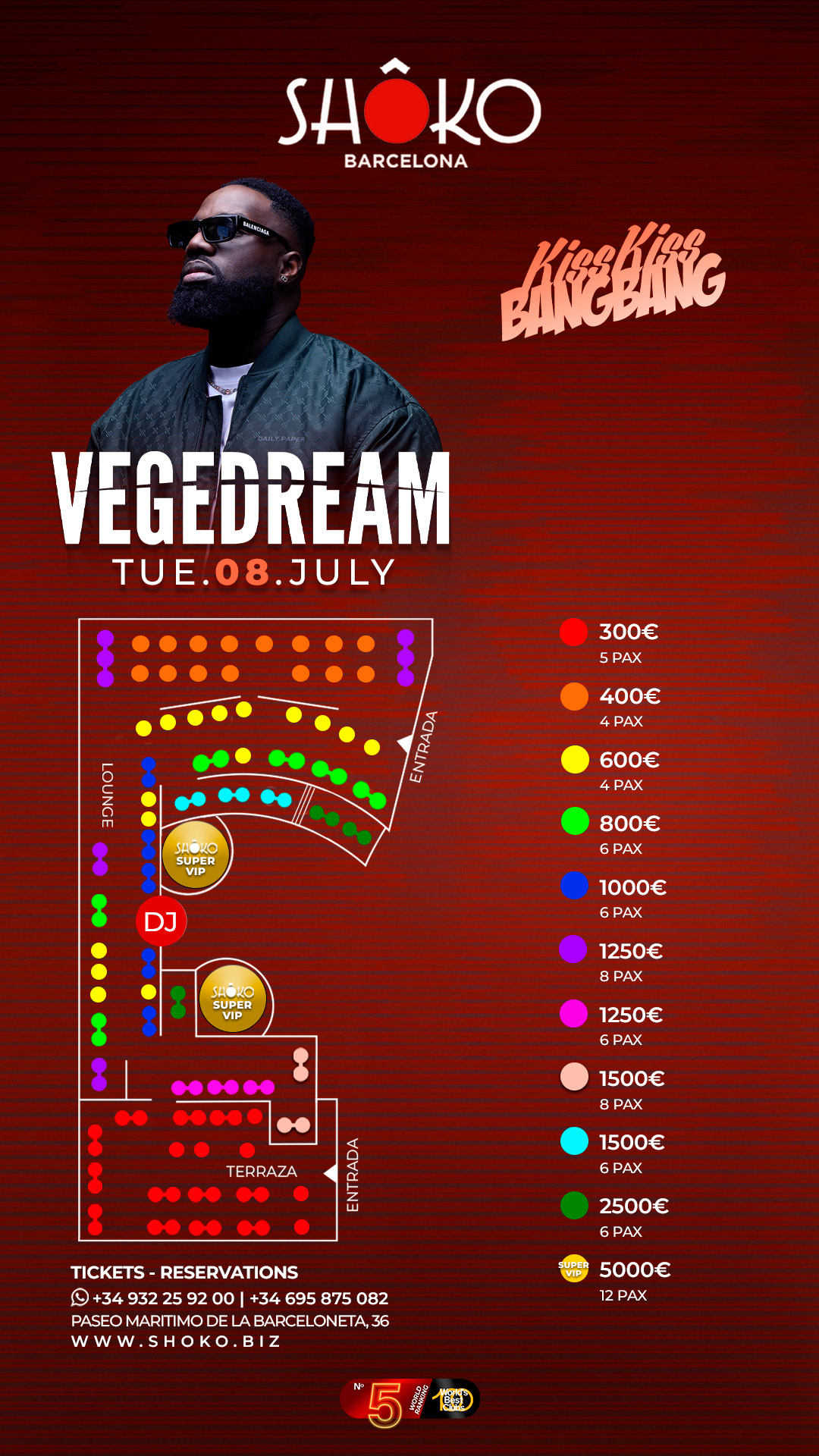 KISS KISS BANG BANG – VEGEDREAM